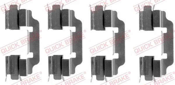 Priedų komplektas, diskinių stabdžių trinkelės QUICK BRAKE 109-1601