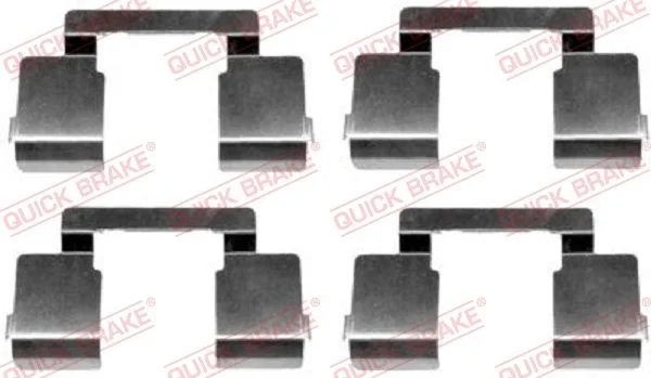 Priedų komplektas, diskinių stabdžių trinkelės QUICK BRAKE 109-1609