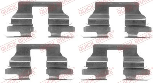 Комплект приладдя, накладка дискового гальма QUICK BRAKE 109-1619
