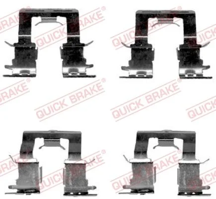 Priedų komplektas, diskinių stabdžių trinkelės QUICK BRAKE 109-1620