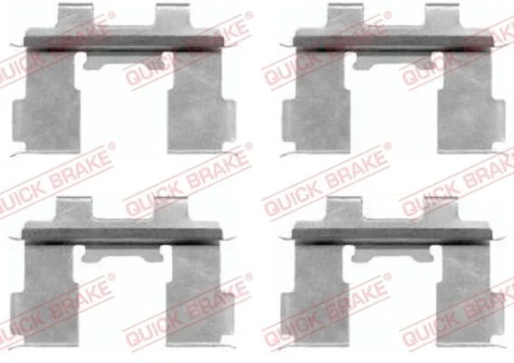 Priedų komplektas, diskinių stabdžių trinkelės QUICK BRAKE 109-1630