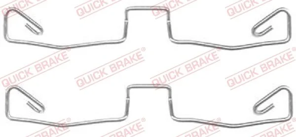 Комплект приладдя, накладка дискового гальма QUICK BRAKE 109-1633