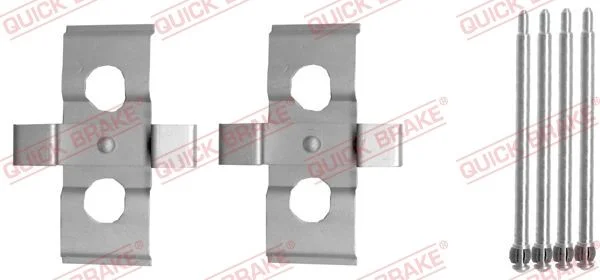Priedų komplektas, diskinių stabdžių trinkelės QUICK BRAKE 109-1635