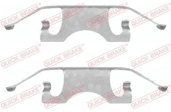 Комплект приладдя, накладка дискового гальма QUICK BRAKE 109-1640