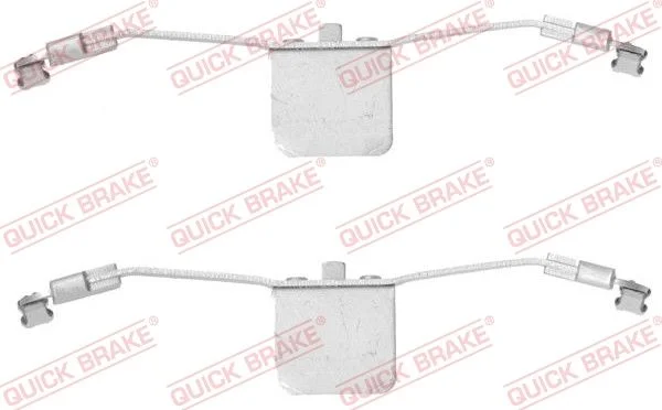 Комплект приладдя, накладка дискового гальма QUICK BRAKE 109-1641