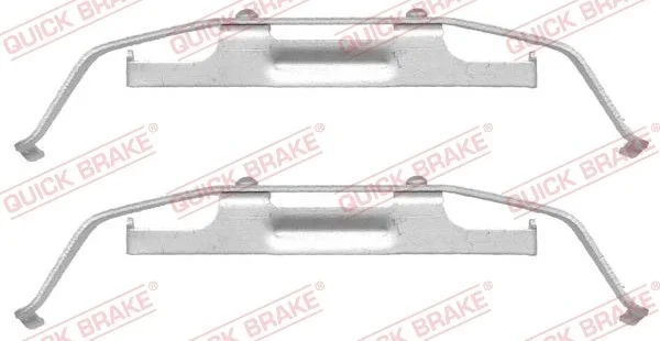 Priedų komplektas, diskinių stabdžių trinkelės QUICK BRAKE 109-1642