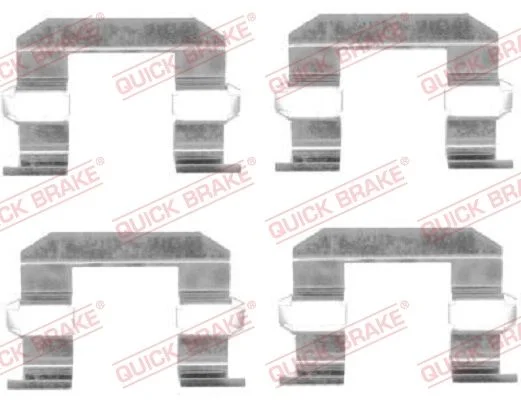 Комплект приладдя, накладка дискового гальма QUICK BRAKE 109-1645