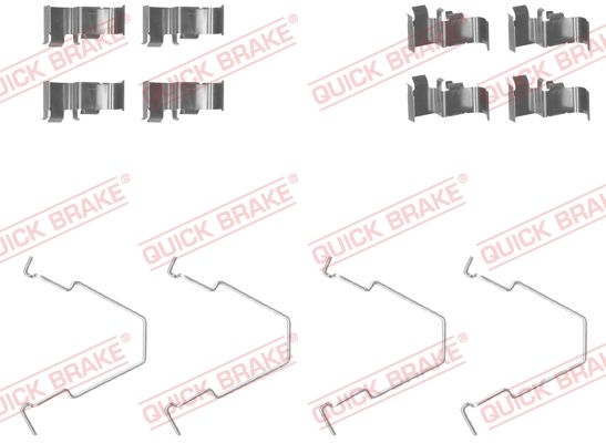 Accessory Kit, disc brake pad QUICK BRAKE 109-1652