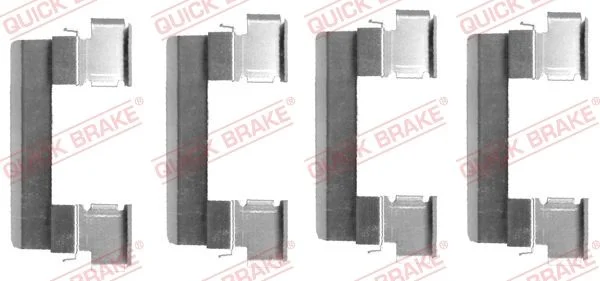 Priedų komplektas, diskinių stabdžių trinkelės QUICK BRAKE 109-1655