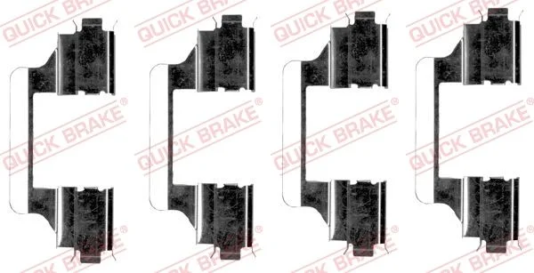 Priedų komplektas, diskinių stabdžių trinkelės QUICK BRAKE 109-1656