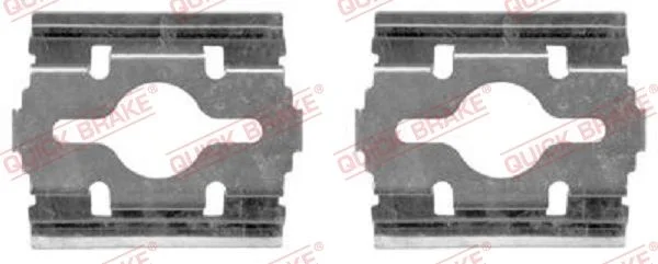 Priedų komplektas, diskinių stabdžių trinkelės QUICK BRAKE 109-1657