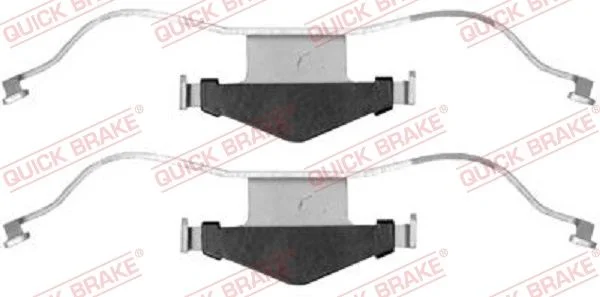 Priedų komplektas, diskinių stabdžių trinkelės QUICK BRAKE 109-1659