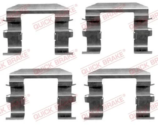 Priedų komplektas, diskinių stabdžių trinkelės QUICK BRAKE 109-1664