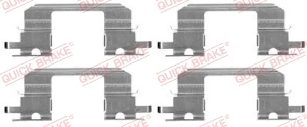 Priedų komplektas, diskinių stabdžių trinkelės QUICK BRAKE 109-1672