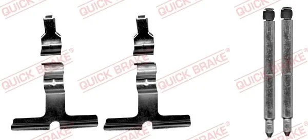 Priedų komplektas, diskinių stabdžių trinkelės QUICK BRAKE 109-1676