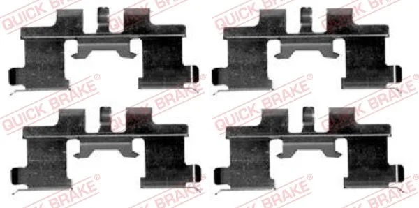 Priedų komplektas, diskinių stabdžių trinkelės QUICK BRAKE 109-1677