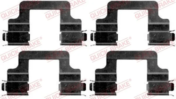 Комплект приладдя, накладка дискового гальма QUICK BRAKE 109-1679