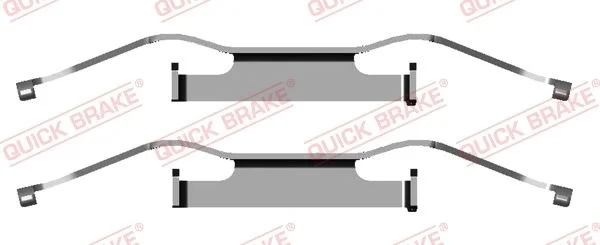 Комплект приладдя, накладка дискового гальма QUICK BRAKE 109-1680
