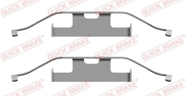 Priedų komplektas, diskinių stabdžių trinkelės QUICK BRAKE 109-1682