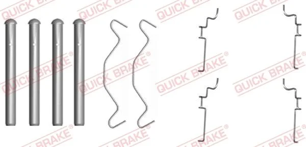 Комплект приладдя, накладка дискового гальма QUICK BRAKE 109-1683