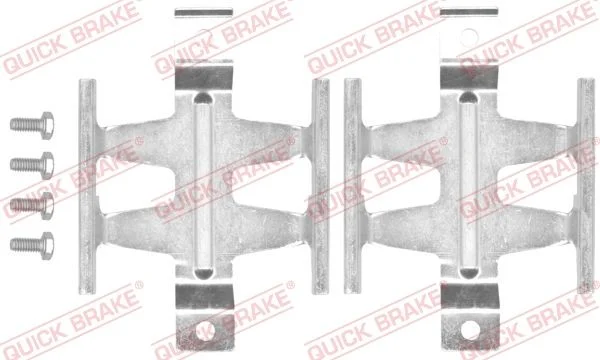 Priedų komplektas, diskinių stabdžių trinkelės QUICK BRAKE 109-1687