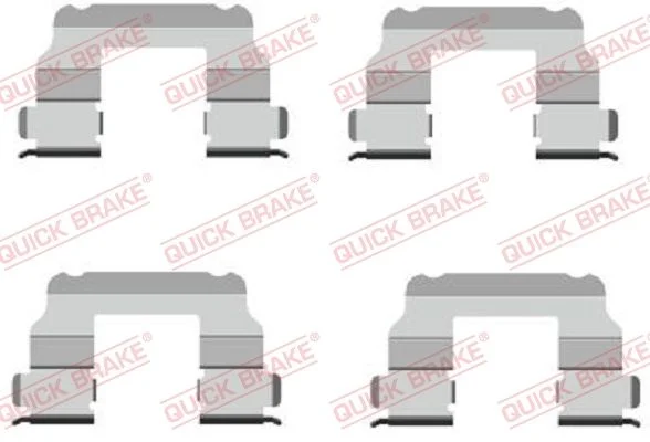 Priedų komplektas, diskinių stabdžių trinkelės QUICK BRAKE 109-1689