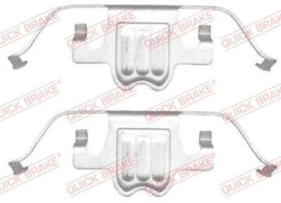 Priedų komplektas, diskinių stabdžių trinkelės QUICK BRAKE 109-1695