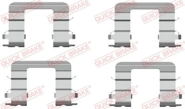 Priedų komplektas, diskinių stabdžių trinkelės QUICK BRAKE 109-1696
