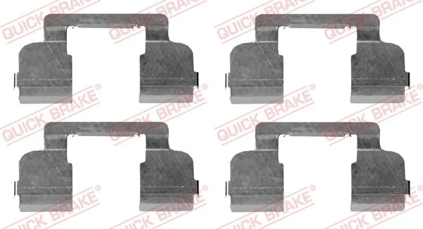 Priedų komplektas, diskinių stabdžių trinkelės QUICK BRAKE 109-1698