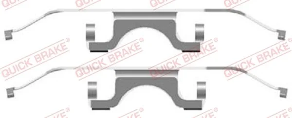 Комплект приладдя, накладка дискового гальма QUICK BRAKE 109-1702