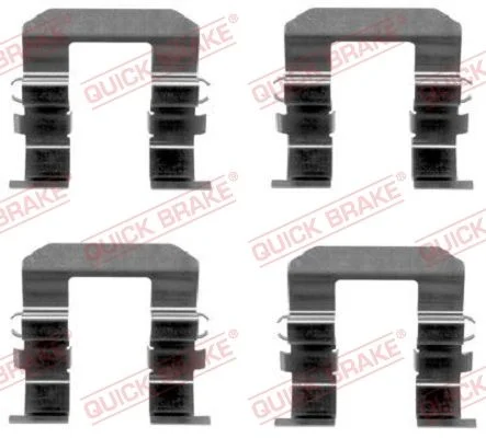 Priedų komplektas, diskinių stabdžių trinkelės QUICK BRAKE 109-1704