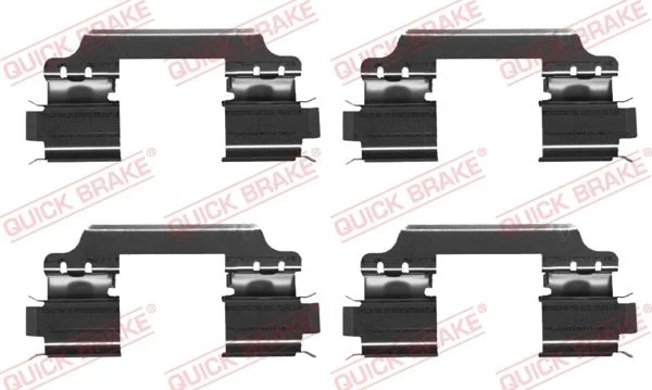 Priedų komplektas, diskinių stabdžių trinkelės QUICK BRAKE 109-1707