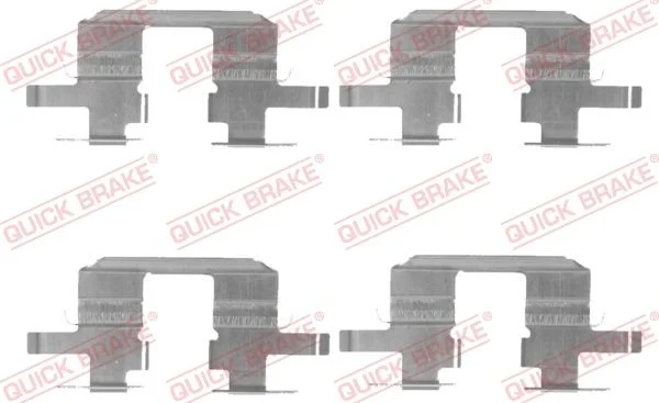 Priedų komplektas, diskinių stabdžių trinkelės QUICK BRAKE 109-1711