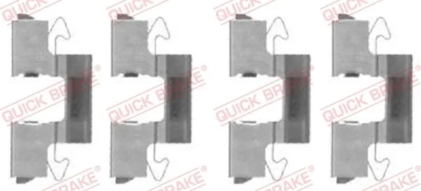 Accessory Kit, disc brake pad QUICK BRAKE 109-1714