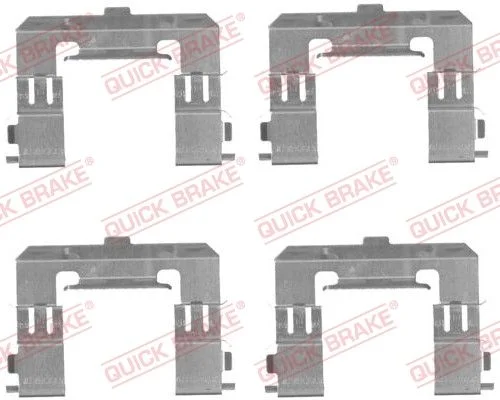 Priedų komplektas, diskinių stabdžių trinkelės QUICK BRAKE 109-1715
