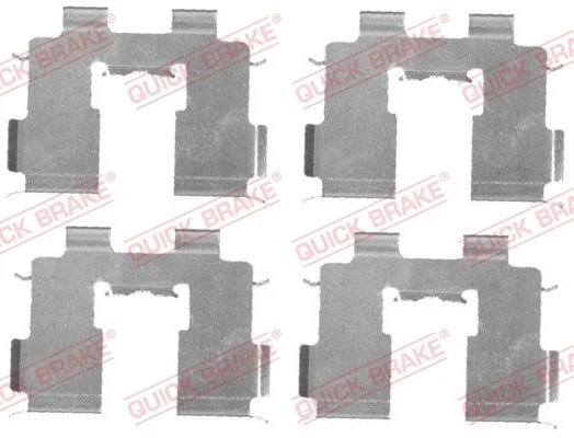 Priedų komplektas, diskinių stabdžių trinkelės QUICK BRAKE 109-1717