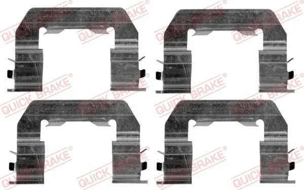 Priedų komplektas, diskinių stabdžių trinkelės QUICK BRAKE 109-1719