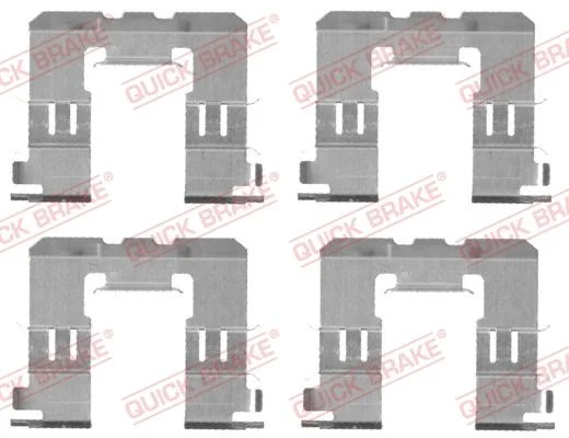 Priedų komplektas, diskinių stabdžių trinkelės QUICK BRAKE 109-1721