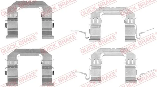 Priedų komplektas, diskinių stabdžių trinkelės QUICK BRAKE 109-1722