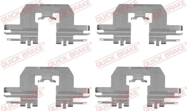 Priedų komplektas, diskinių stabdžių trinkelės QUICK BRAKE 109-1724