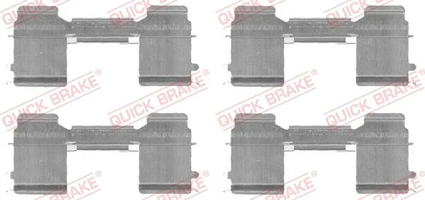 Priedų komplektas, diskinių stabdžių trinkelės QUICK BRAKE 109-1726