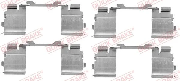 Priedų komplektas, diskinių stabdžių trinkelės QUICK BRAKE 109-1730