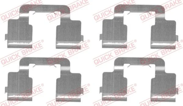 Priedų komplektas, diskinių stabdžių trinkelės QUICK BRAKE 109-1733