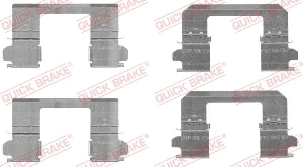 Priedų komplektas, diskinių stabdžių trinkelės QUICK BRAKE 109-1736