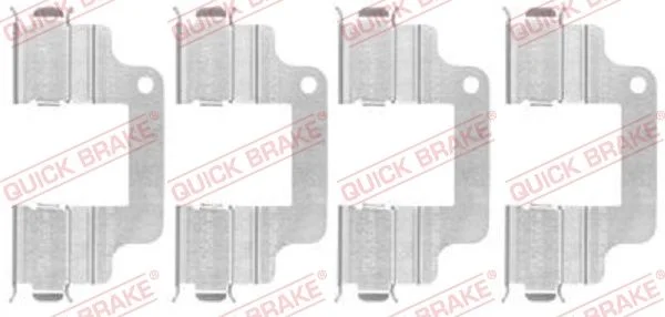 Priedų komplektas, diskinių stabdžių trinkelės QUICK BRAKE 109-1740