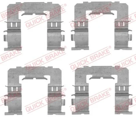 Priedų komplektas, diskinių stabdžių trinkelės QUICK BRAKE 109-1742