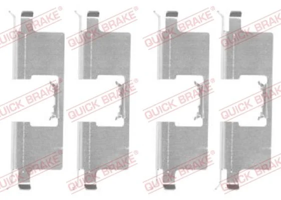 Priedų komplektas, diskinių stabdžių trinkelės QUICK BRAKE 109-1745