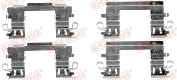 Priedų komplektas, diskinių stabdžių trinkelės QUICK BRAKE 109-1757