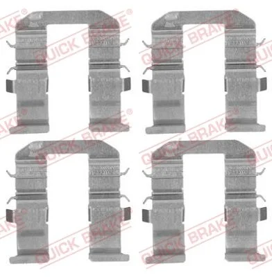 Priedų komplektas, diskinių stabdžių trinkelės QUICK BRAKE 109-1758