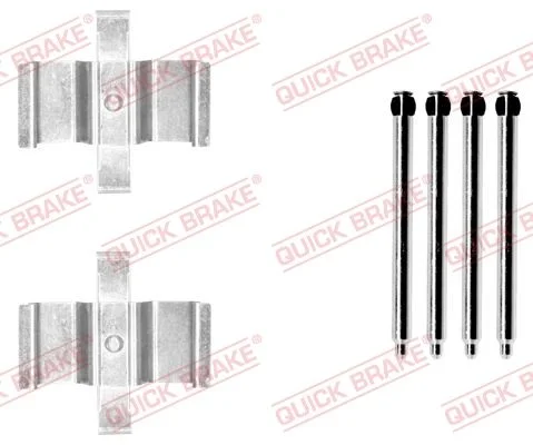 Priedų komplektas, diskinių stabdžių trinkelės QUICK BRAKE 109-1765